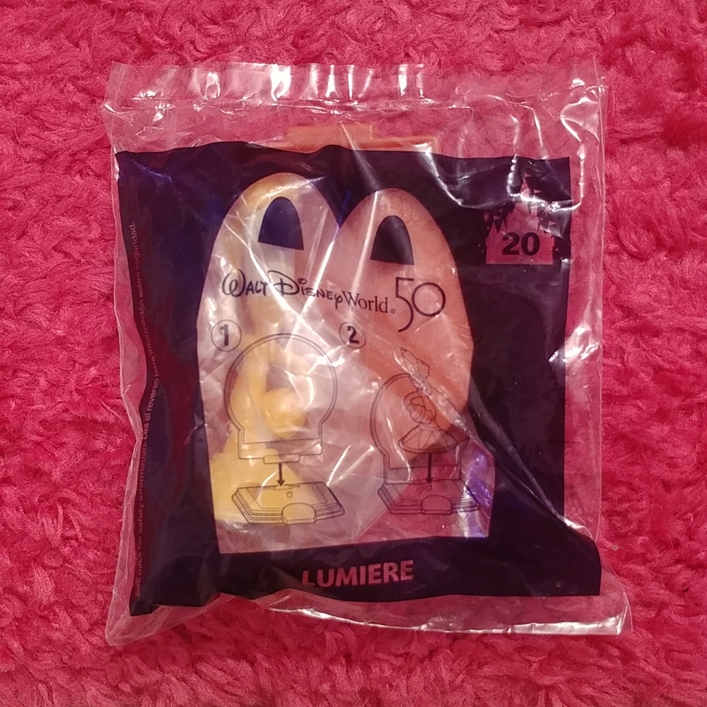 4/$15🌻 NWT Disney 50th Celebration McDonald Toy- #20 Lumiere Beauty & The Beast